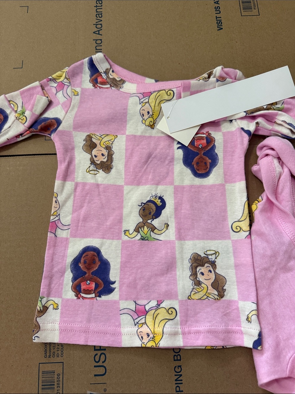 Disney Pink Princess Characters Girls Top
